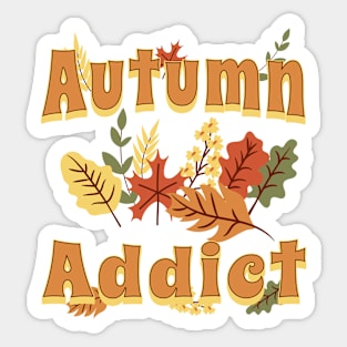 Autumn Addict Sticker